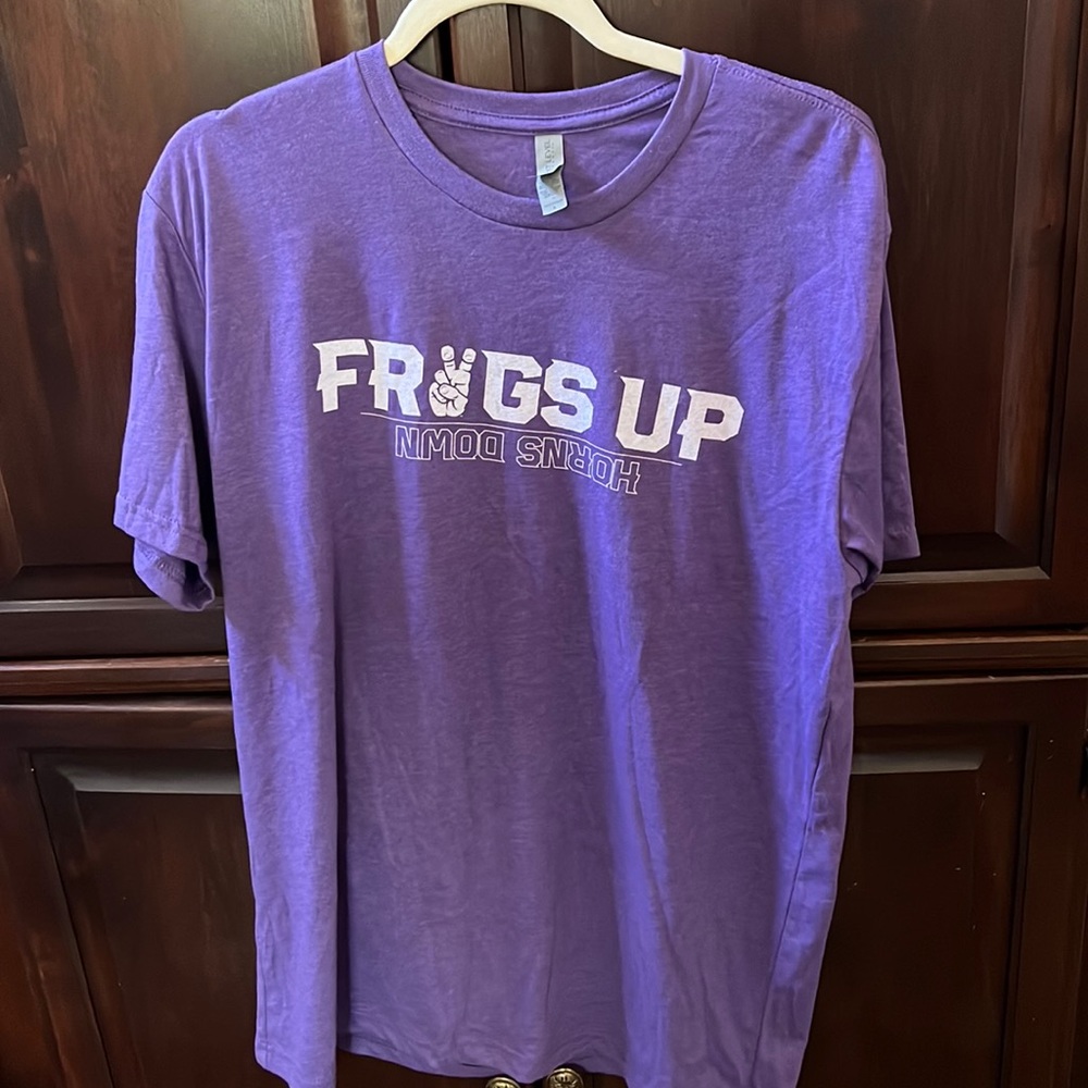 Frogs Up Horns Down TCU T-shirt